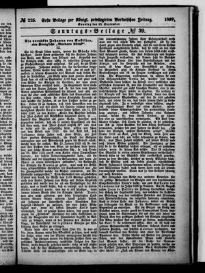 Königlich privilegirte Berlinische Zeitung von Staats- und gelehrten Sachen on Sep 26, 1869