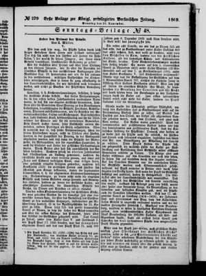 Königlich privilegirte Berlinische Zeitung von Staats- und gelehrten Sachen on Nov 28, 1869
