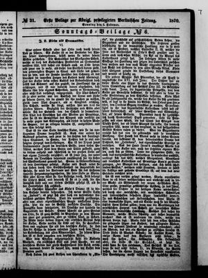 Königlich privilegirte Berlinische Zeitung von Staats- und gelehrten Sachen on Feb 6, 1870