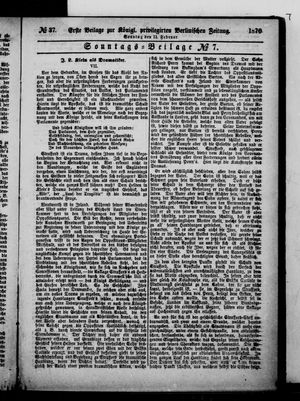 Königlich privilegirte Berlinische Zeitung von Staats- und gelehrten Sachen on Feb 13, 1870