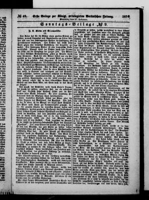 Königlich privilegirte Berlinische Zeitung von Staats- und gelehrten Sachen on Feb 27, 1870
