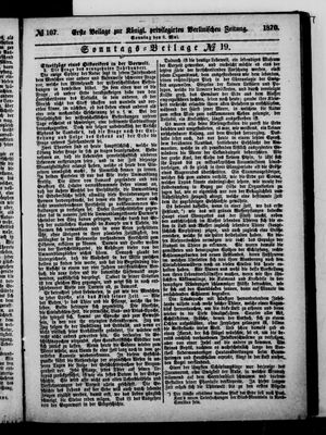 Königlich privilegirte Berlinische Zeitung von Staats- und gelehrten Sachen on May 8, 1870