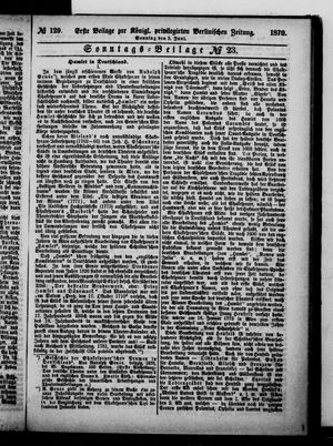 Königlich privilegirte Berlinische Zeitung von Staats- und gelehrten Sachen vom 05.06.1870
