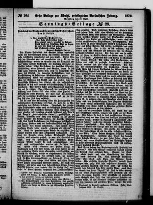Königlich privilegirte Berlinische Zeitung von Staats- und gelehrten Sachen vom 17.07.1870
