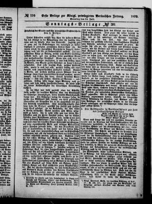 Königlich privilegirte Berlinische Zeitung von Staats- und gelehrten Sachen on Jul 24, 1870
