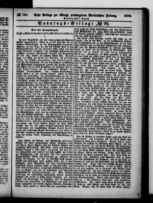 Königlich privilegirte Berlinische Zeitung von Staats- und gelehrten Sachen vom 07.08.1870