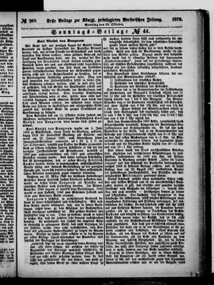 Königlich privilegirte Berlinische Zeitung von Staats- und gelehrten Sachen on Oct 30, 1870