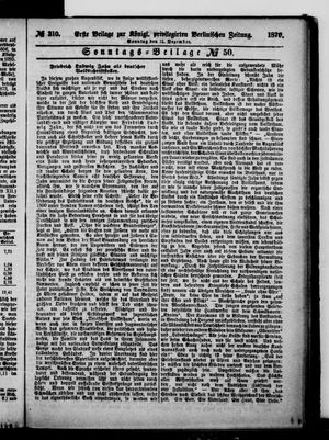 Königlich privilegirte Berlinische Zeitung von Staats- und gelehrten Sachen vom 11.12.1870