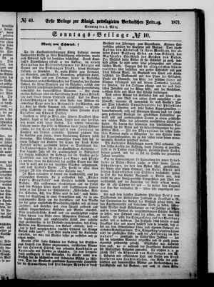 Königlich privilegirte Berlinische Zeitung von Staats- und gelehrten Sachen vom 05.03.1871