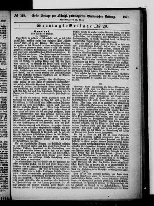 Königlich privilegirte Berlinische Zeitung von Staats- und gelehrten Sachen vom 14.05.1871