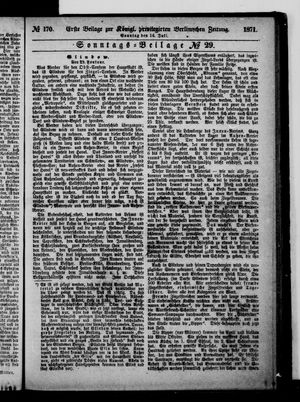 Königlich privilegirte Berlinische Zeitung von Staats- und gelehrten Sachen vom 16.07.1871