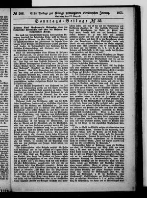 Königlich privilegirte Berlinische Zeitung von Staats- und gelehrten Sachen vom 27.08.1871