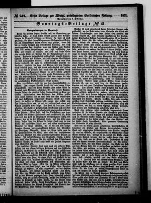 Königlich privilegirte Berlinische Zeitung von Staats- und gelehrten Sachen vom 08.10.1871