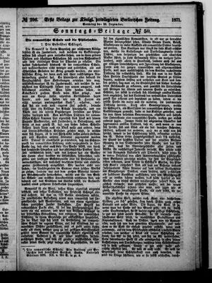 Königlich privilegirte Berlinische Zeitung von Staats- und gelehrten Sachen vom 10.12.1871