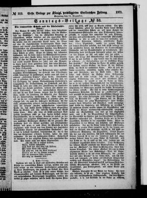 Königlich privilegirte Berlinische Zeitung von Staats- und gelehrten Sachen vom 31.12.1871