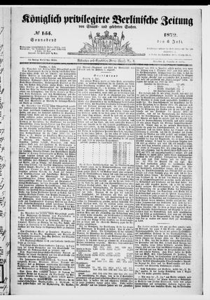 Königlich privilegirte Berlinische Zeitung von Staats- und gelehrten Sachen on Jul 6, 1872