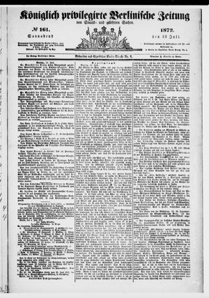 Königlich privilegirte Berlinische Zeitung von Staats- und gelehrten Sachen on Jul 13, 1872