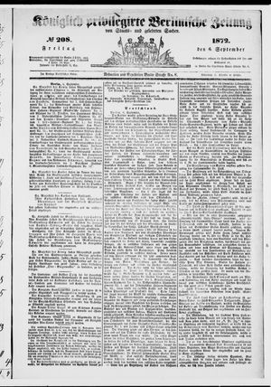 Königlich privilegirte Berlinische Zeitung von Staats- und gelehrten Sachen vom 06.09.1872