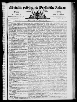 Königlich privilegirte Berlinische Zeitung von Staats- und gelehrten Sachen vom 06.03.1874
