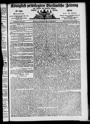 Königlich privilegirte Berlinische Zeitung von Staats- und gelehrten Sachen vom 13.06.1874