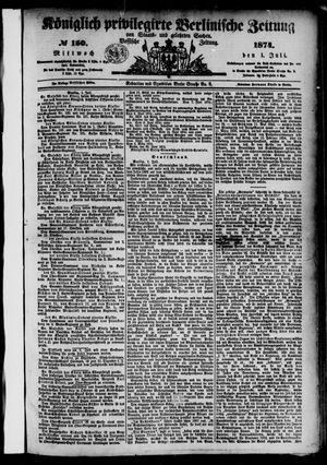 Königlich privilegirte Berlinische Zeitung von Staats- und gelehrten Sachen vom 01.07.1874