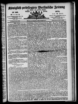 Königlich privilegirte Berlinische Zeitung von Staats- und gelehrten Sachen vom 22.07.1874