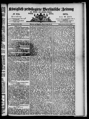 Königlich privilegirte Berlinische Zeitung von Staats- und gelehrten Sachen vom 28.07.1874