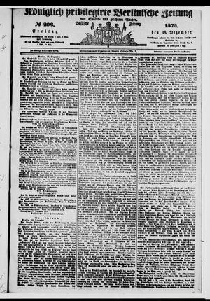 Königlich privilegirte Berlinische Zeitung von Staats- und gelehrten Sachen vom 18.12.1874