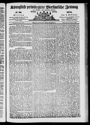 Königlich privilegirte Berlinische Zeitung von Staats- und gelehrten Sachen vom 05.02.1875