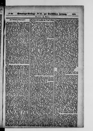 Königlich privilegirte Berlinische Zeitung von Staats- und gelehrten Sachen on Mar 14, 1875