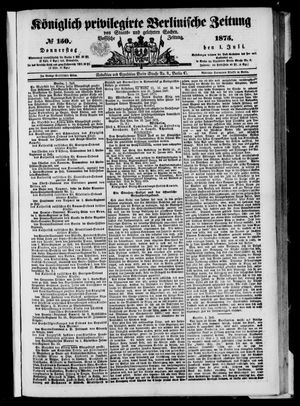 Königlich privilegirte Berlinische Zeitung von Staats- und gelehrten Sachen on Jul 1, 1875