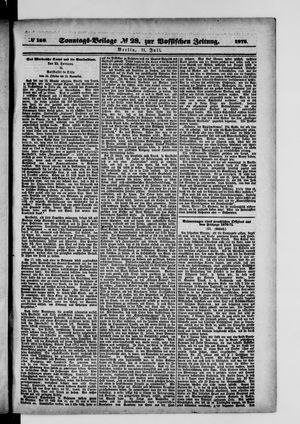 Königlich privilegirte Berlinische Zeitung von Staats- und gelehrten Sachen on Jul 11, 1875