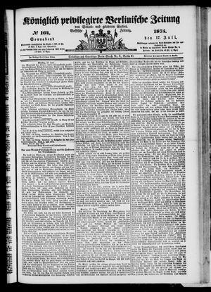 Königlich privilegirte Berlinische Zeitung von Staats- und gelehrten Sachen on Jul 17, 1875