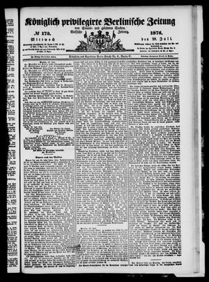 Königlich privilegirte Berlinische Zeitung von Staats- und gelehrten Sachen on Jul 28, 1875