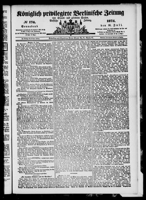 Königlich privilegirte Berlinische Zeitung von Staats- und gelehrten Sachen vom 31.07.1875