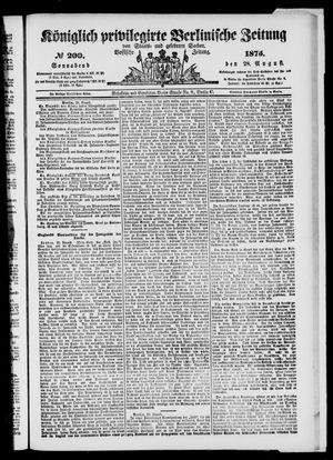Königlich privilegirte Berlinische Zeitung von Staats- und gelehrten Sachen vom 28.08.1875