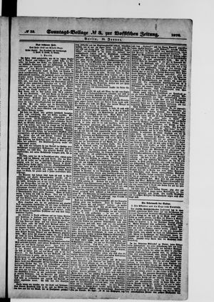 Königlich privilegirte Berlinische Zeitung von Staats- und gelehrten Sachen vom 16.01.1876