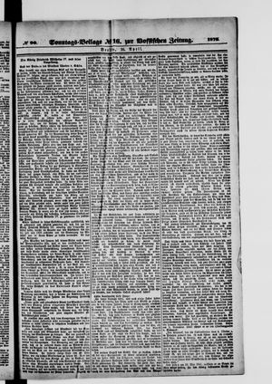 Königlich privilegirte Berlinische Zeitung von Staats- und gelehrten Sachen vom 16.04.1876