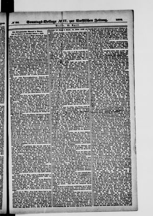 Königlich privilegirte Berlinische Zeitung von Staats- und gelehrten Sachen on Apr 23, 1876
