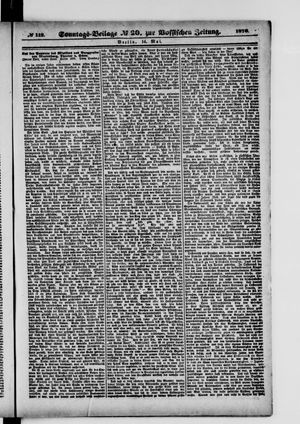 Königlich privilegirte Berlinische Zeitung von Staats- und gelehrten Sachen vom 14.05.1876