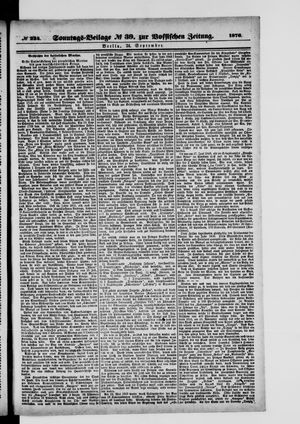 Königlich privilegirte Berlinische Zeitung von Staats- und gelehrten Sachen on Sep 24, 1876