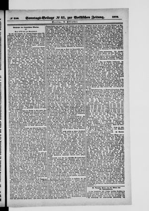 Königlich privilegirte Berlinische Zeitung von Staats- und gelehrten Sachen on Oct 8, 1876