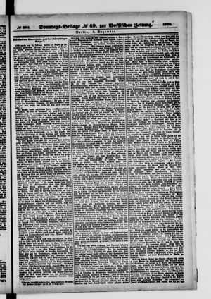 Königlich privilegirte Berlinische Zeitung von Staats- und gelehrten Sachen on Dec 3, 1876