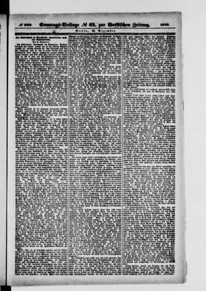 Königlich privilegirte Berlinische Zeitung von Staats- und gelehrten Sachen vom 24.12.1876