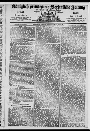 Königlich privilegirte Berlinische Zeitung von Staats- und gelehrten Sachen vom 09.06.1877