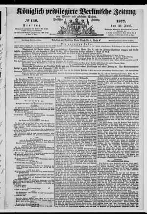Königlich privilegirte Berlinische Zeitung von Staats- und gelehrten Sachen vom 29.06.1877