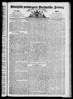 Königlich privilegirte Berlinische Zeitung von Staats- und gelehrten Sachen vom 18.07.1877