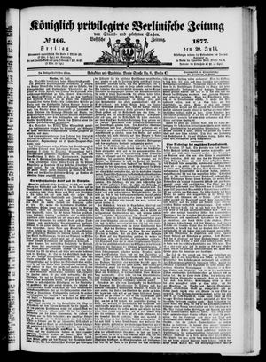 Königlich privilegirte Berlinische Zeitung von Staats- und gelehrten Sachen vom 20.07.1877