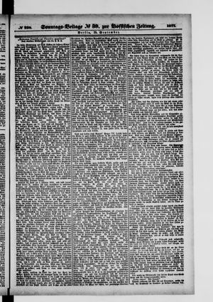 Königlich privilegirte Berlinische Zeitung von Staats- und gelehrten Sachen vom 30.09.1877