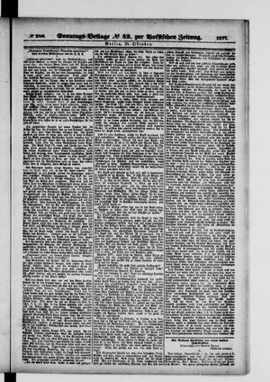 Königlich privilegirte Berlinische Zeitung von Staats- und gelehrten Sachen vom 21.10.1877
